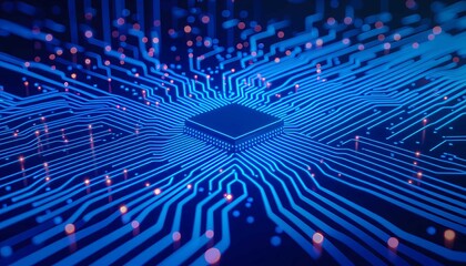 Futuristic core sends light speed signals on a digital circuit