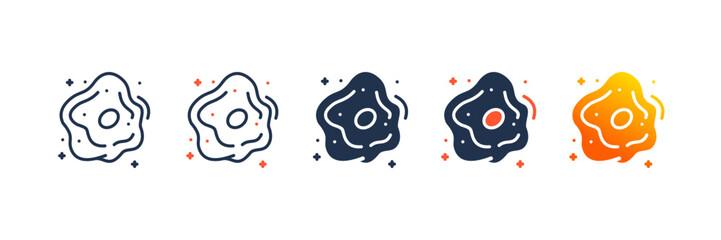 Nebula icon set multiple style collection