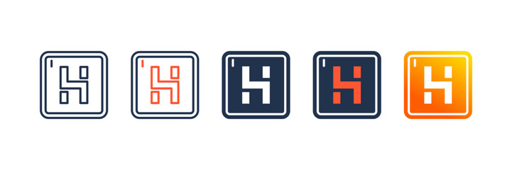 Chemical Element icon set multiple style collection