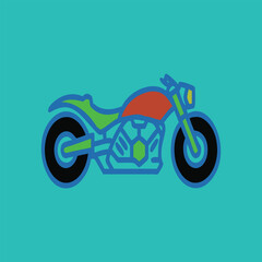vector illustration of a motorcycle  Ai generated