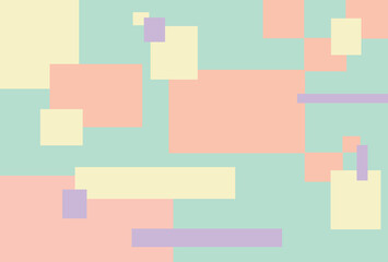 カラフルなブロックの背景素材イラスト