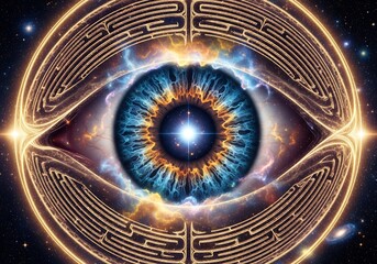 Cosmic Eye - A Labyrinth of Perception and Universal Consciousness.