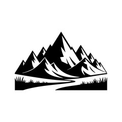Mountain Landscape – Nature and Adventure Vector Icon