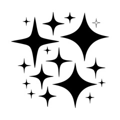 Sparkle Cluster – Starburst Light and Shine Vector Icon