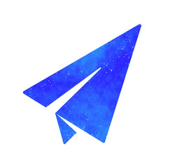 青い星空｜飛行機アイコン