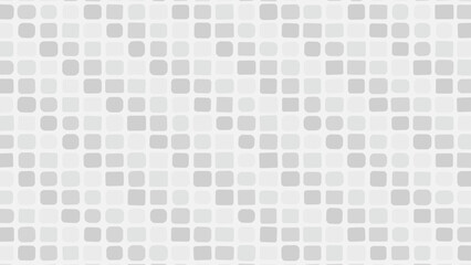 Abstract Rounded Rectangles Pattern in Gray and White Hues