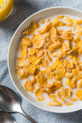 Healthy Frosted Corn Flake Breakfast Cereal