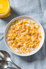 Healthy Frosted Corn Flake Breakfast Cereal