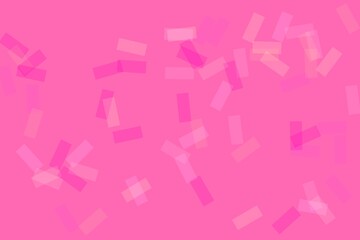 Abstract Pink Confetti Background with Rectangular Shapes for Celebrations and Events
