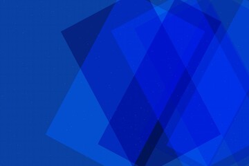 Geometric Blue Abstract Background with Transparent Overlapping Shapes and Subtle Texture