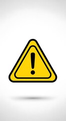 Yellow Warning Sign - A Symbol of Caution and Alertness.
