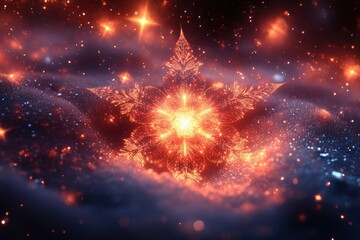 Snowflaker swirling gracefully in the sky.