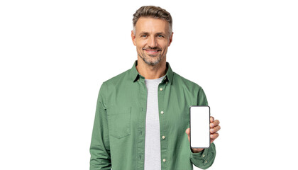 Smiling handsome businessman in a suit holding a glass of water for corporate success advertisement