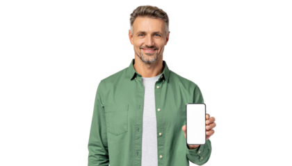 Smiling handsome businessman in a suit holding a glass of water for corporate success advertisement