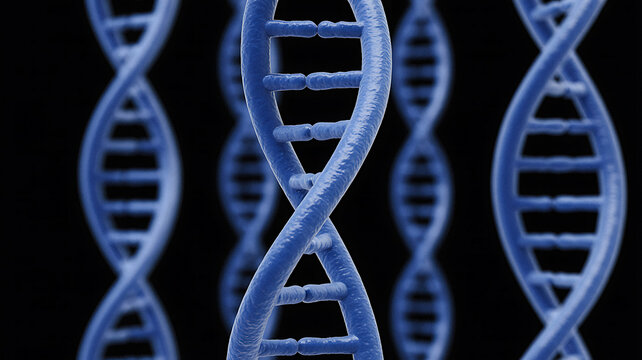 DNA Strands Scientific Research Genetic Code Biological Molecular Science - Powered by Adobe