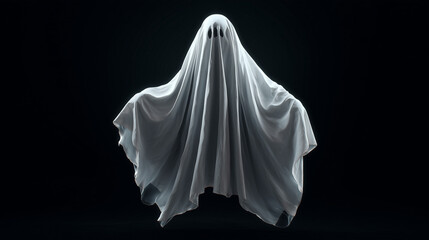 Ghost centered in a black background