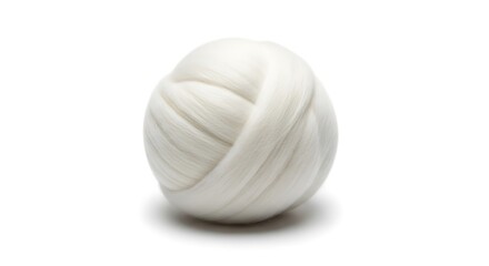 White Volleyball on White Background - A Clean and Minimalist Shot.