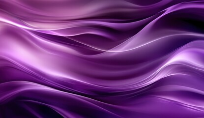 Obraz premium Purple gradient background with smooth, wavy shapes.