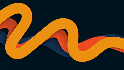 Colorful wavy textured layers background illustration