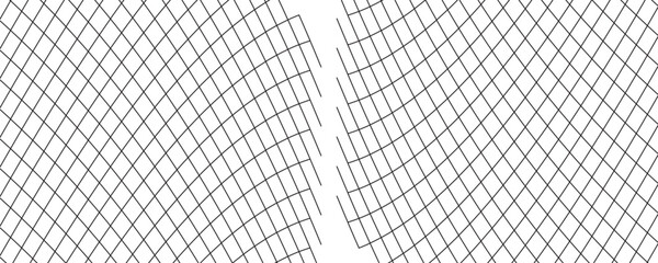 Curved net pattern. Seamless design for sportswear or equipment like soccer goals, volleyball nets, basketball hoops, hockey nets, and athletic gear.