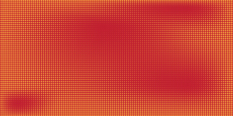 illustration halftone orange color pattern gradient texture with technology digital background.illustration