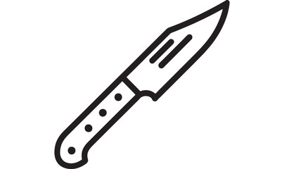 Sharp kitchen knife with a comfortable handle, ready for culinary tasks