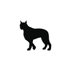 Lynx Silhouette Vector Wild Cat Animal Predator Illustration
