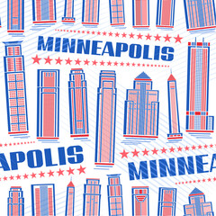 Vector Minneapolis Seamless Pattern