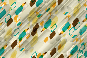 seamless pattern retro colorful geometrical shapes