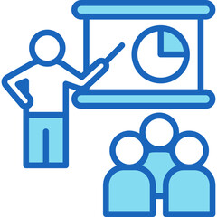 Practical Course blue icon