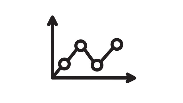 Simple line graph showing upward trend and fluctuations over time