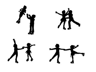 アイスダンスシルエット