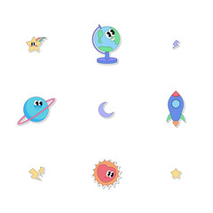 Playful Space Exploration with Planets and Rockets
