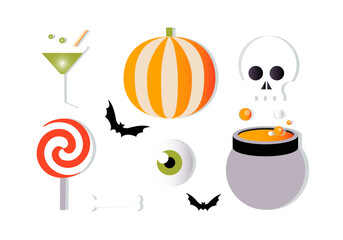 illustration of a glass of wine and candy