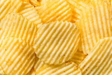 Homemade Ruffled Crinkle Cut Potato Chips