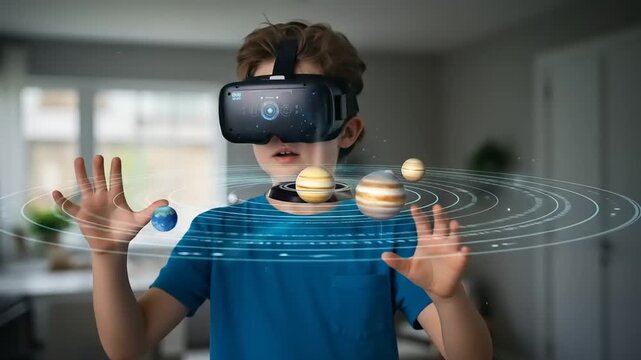 Exploring the Solar System - A Boys Virtual Reality Adventure.
