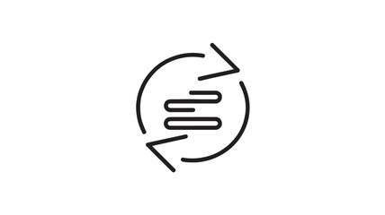 Circular arrows symbolizing process, workflow, and repetition