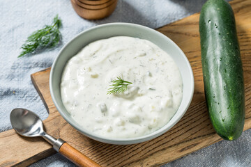 Healthy Homemade Cucumber Tzatzki Yogurt Sauce