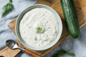 Healthy Homemade Cucumber Tzatzki Yogurt Sauce