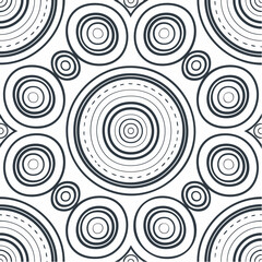 Seamless Maori spiral Koru vector pattern, flowing curves, symbolic growth motif, cultural decorative design