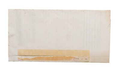 vintage postal envelope grunge paper design png isolated on transparent background