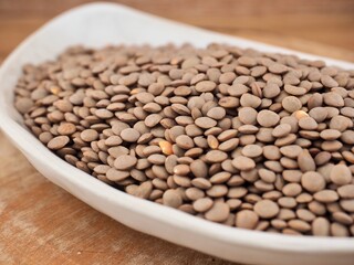 유기농 렌틸콩, 콩, 요리재료 