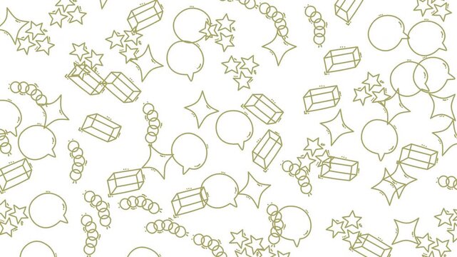 Golden Graphics Seamless Pattern Background