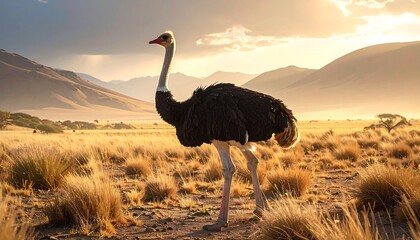  Ostrich Stands Proudly The
