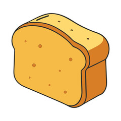 A soft, golden-brown piece of bread with a crisp crust and fluffy interior, perfect for spreading butter, toasting, or enjoying fresh from the oven with a warm aroma.
