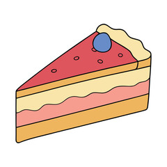 A delicious slice of cake with soft, moist layers and creamy frosting, showcasing its tempting texture and sweetness—perfect for dessert lovers and celebrations.
