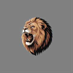 WebRoaring Lion Head Vector Illustration,Wild Lion Face Vector Art Design,Majestic Lion Head Vector Graphic,Angry Lion Roar Vector Artwork,Detailed Lion Illustration in Vector Style,

