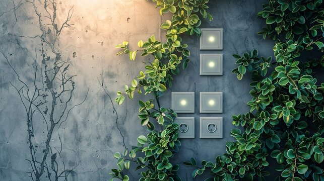 A photo of new light switches and outlets installed on a wall.