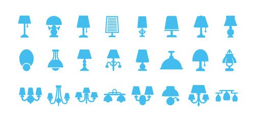 lamp icon collection