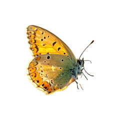 Detailed Butterfly Close-Up on Transparent Background A Vibrant Insect Study